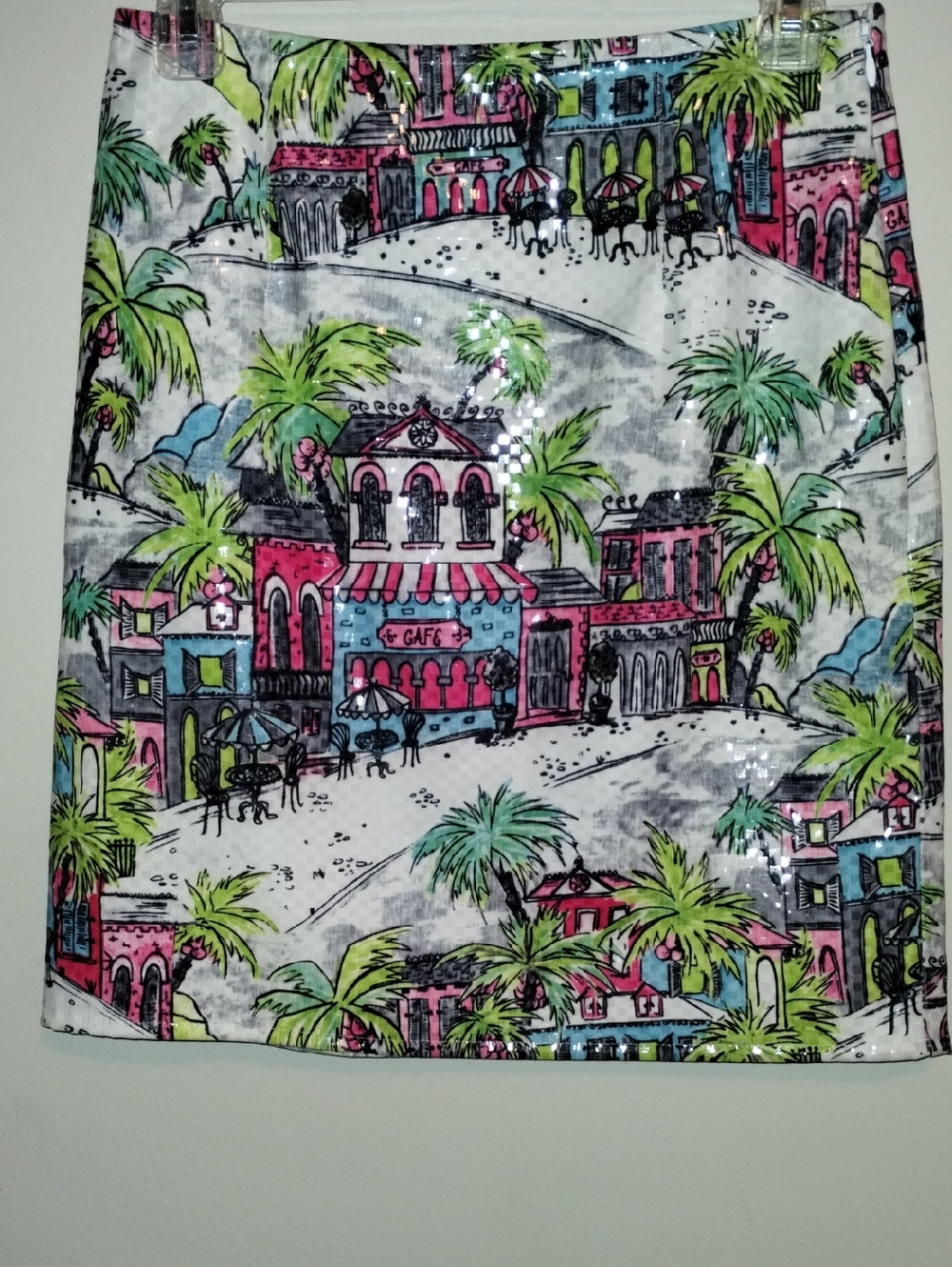 Vintage Art Sequin Skirt